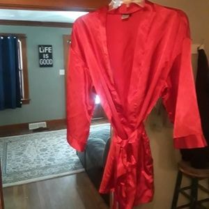 Red Satin Robe